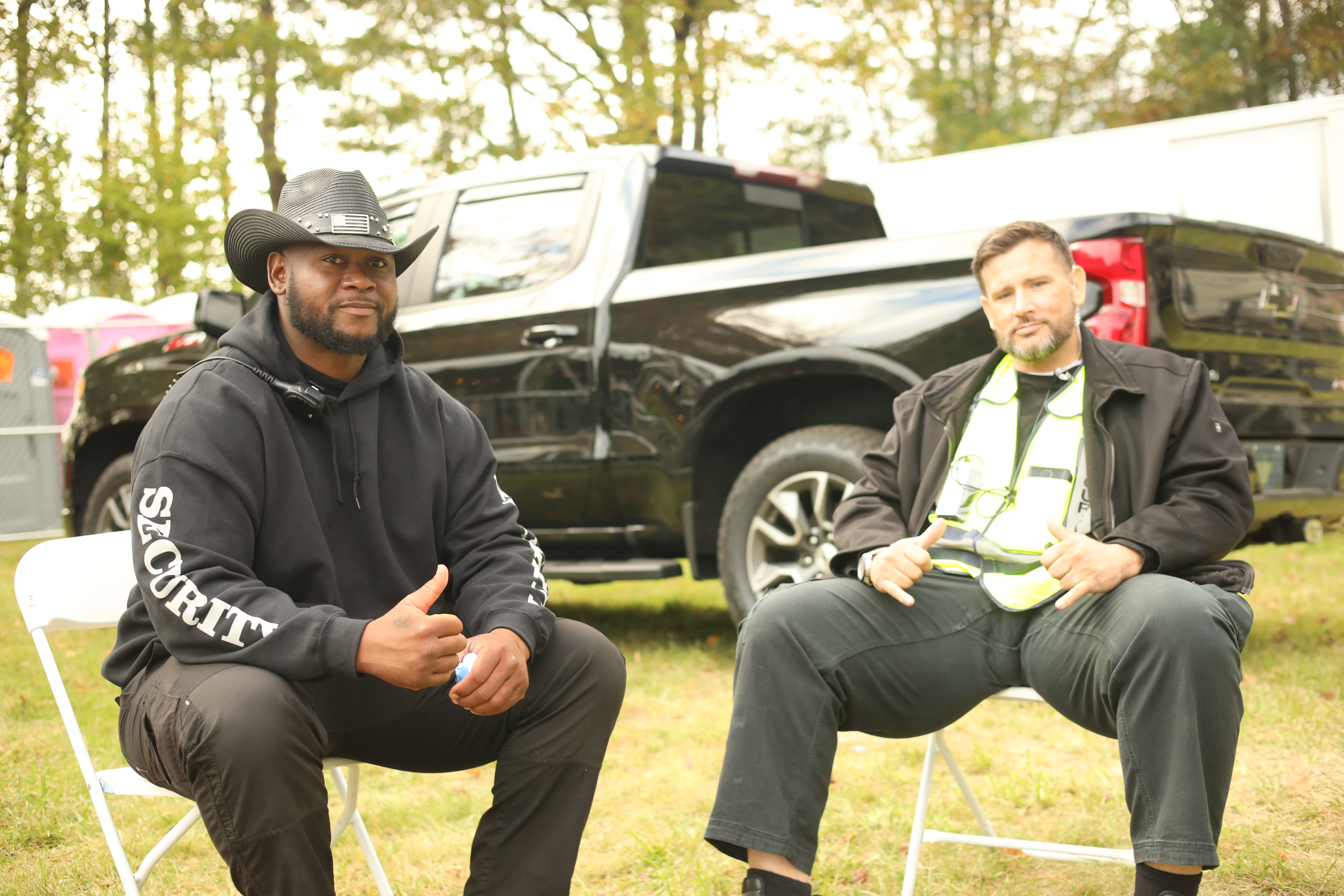 Two Employees on Security Detail